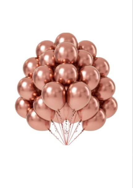 25 pcs Silver Metallic Chrome Balloons for Birthday Decoration items celebration Anniversary Girls Boys Men Women