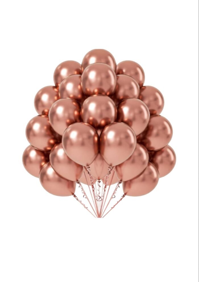 25 pcs Silver Metallic Chrome Balloons for Birthday Decoration items celebration Anniversary Girls Boys Men Women