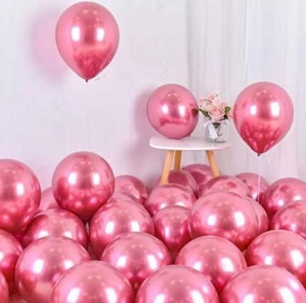 25pcs pink Metallic Chrome Balloons (Copy)