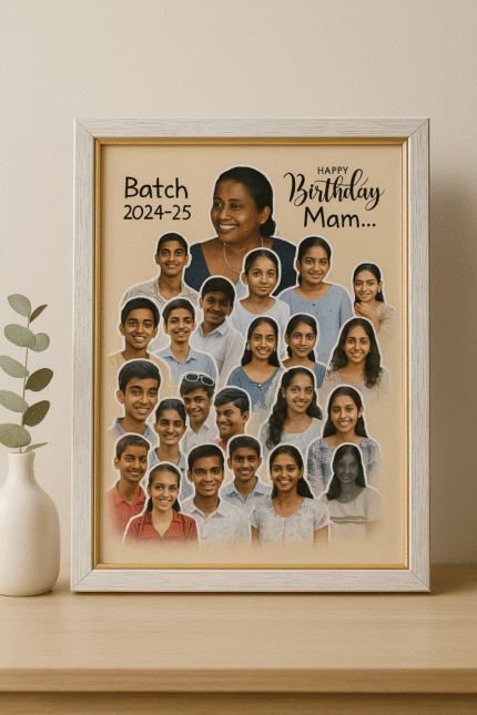 personalized A4 photo collage